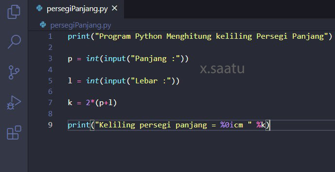 Program python sederhana